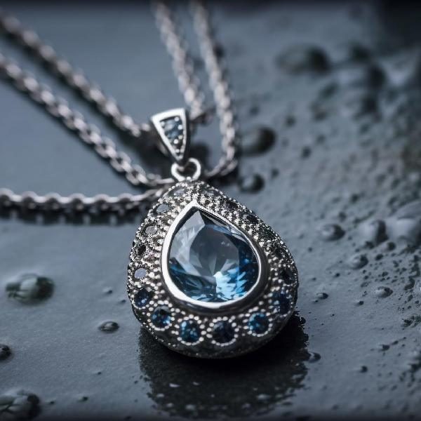 Shiny jewelry crystal platinum gold gemstone drops